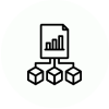 Clean and structured data for further analysis icon